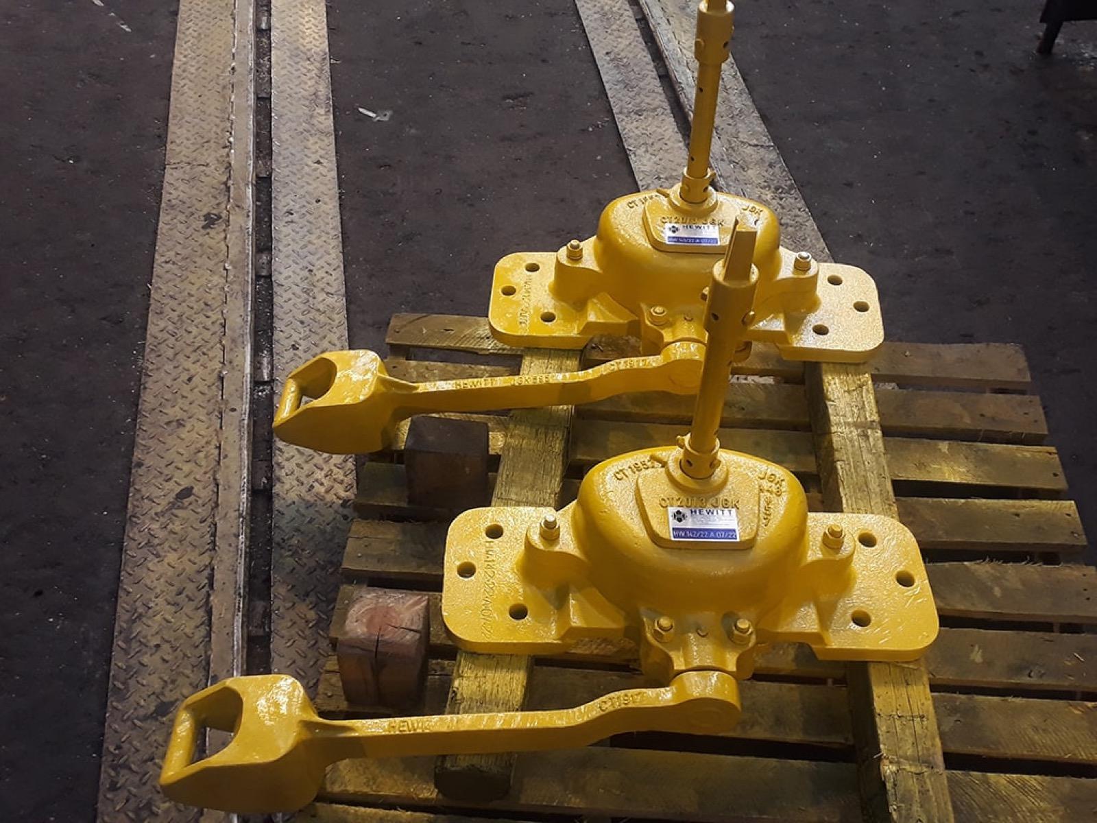 Componentes ferroviários recondicionados